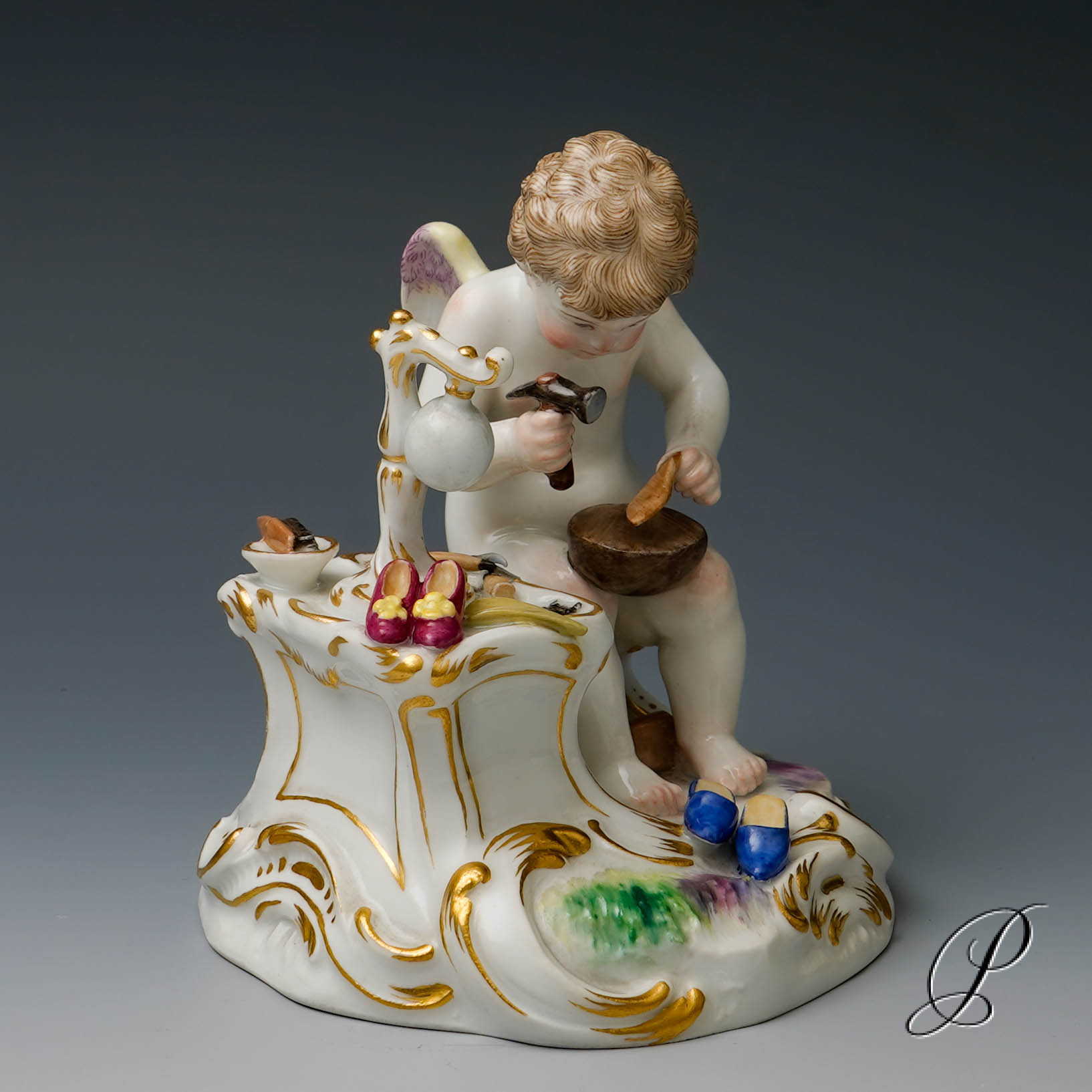 Meissen Figur "Amor als Schuhmacher" von August Ringler – Bild 9