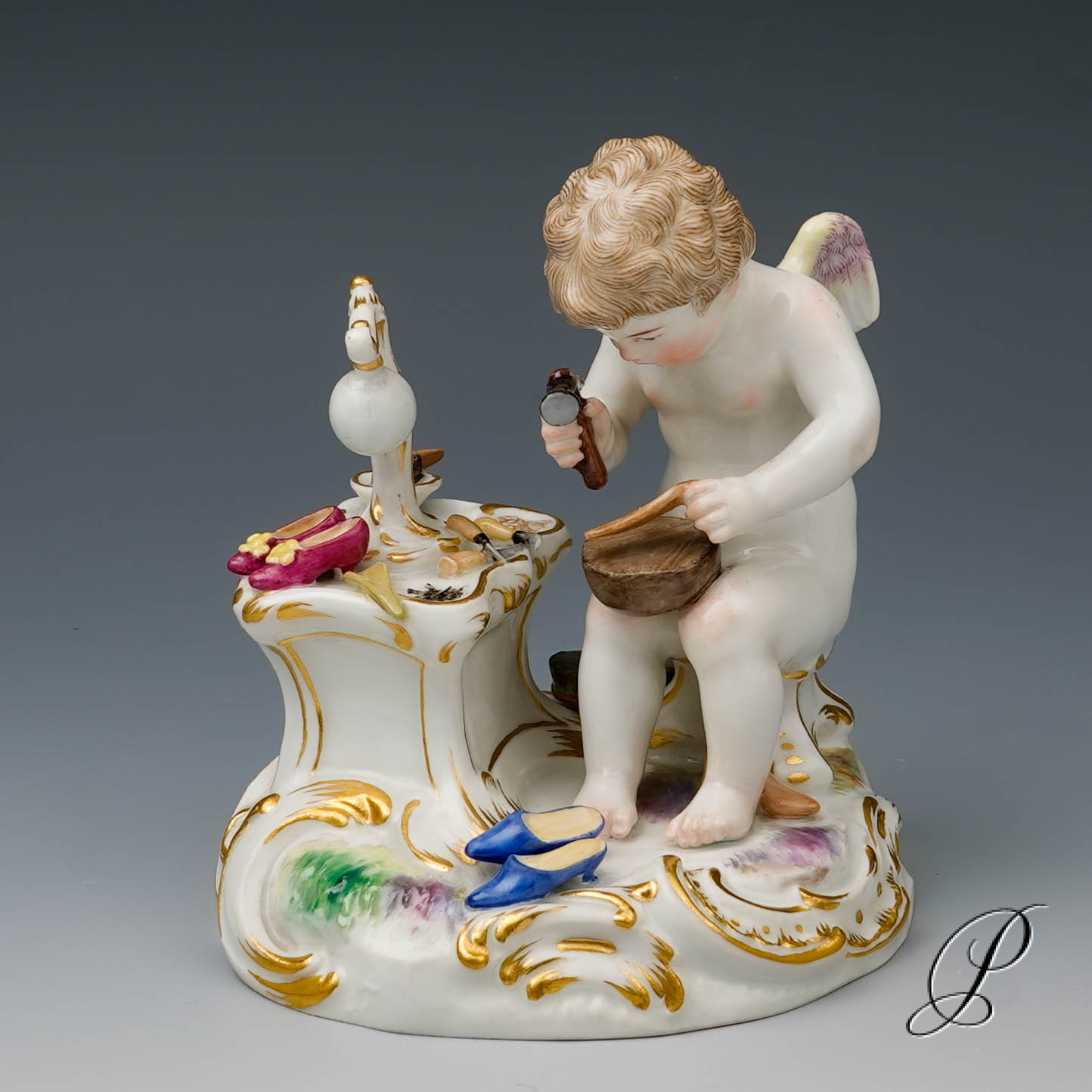 Meissen Figur "Amor als Schuhmacher" von August Ringler – Bild 11