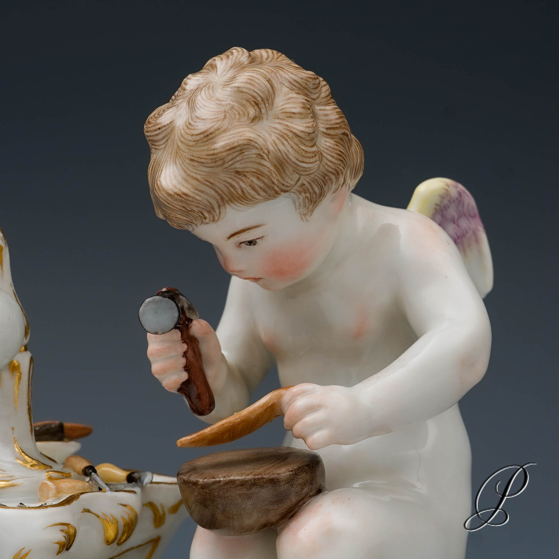 Meissen Figur "Amor als Schuhmacher" von August Ringler – Bild 12