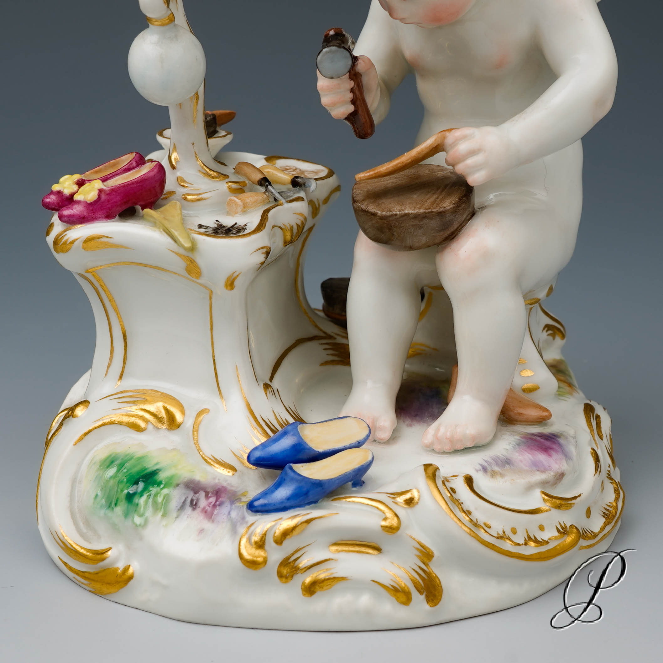 Meissen Figur "Amor als Schuhmacher" von August Ringler – Bild 13