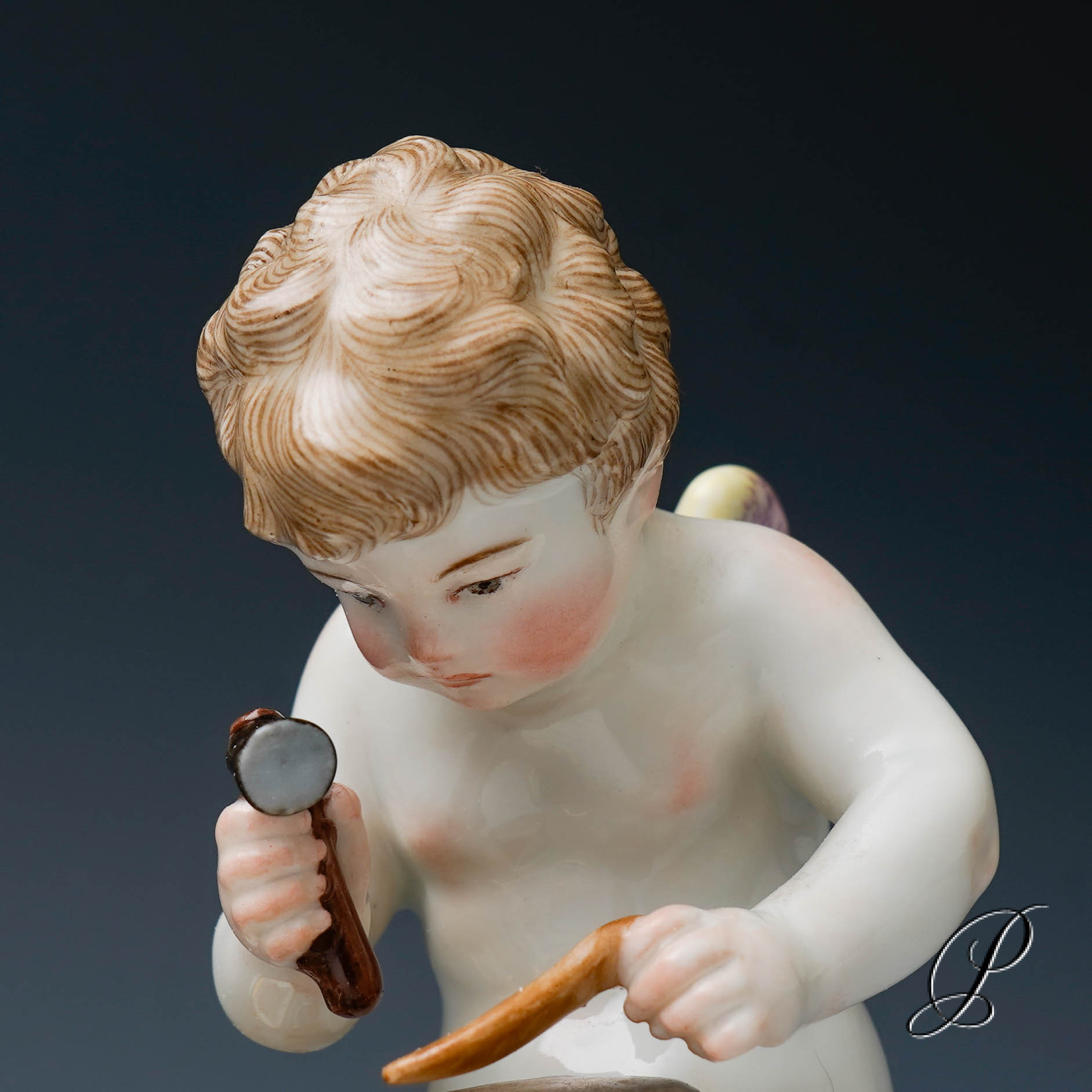 Meissen Figur "Amor als Schuhmacher" von August Ringler – Bild 14