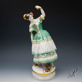 große Figur Meissen - Tänzerin Fanni Elssler