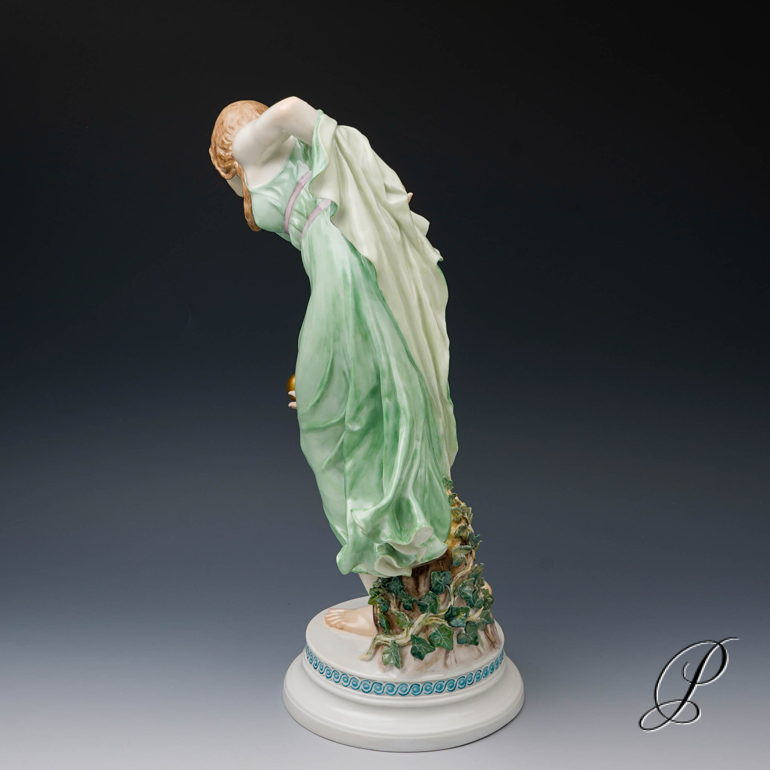 Figur Meissen 1.Wahl um 1910 Kugelspielerin - Jugendstil – Bild 7