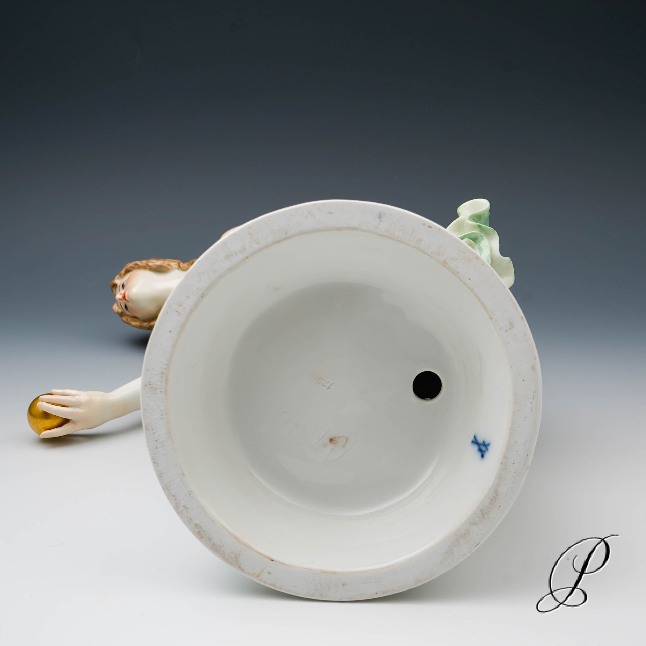 Figur Meissen 1.Wahl um 1910 Kugelspielerin - Jugendstil – Bild 15