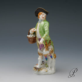 Figur Meissen 1.Wahl Pariser Ausrufer "der Geflügelhändler"