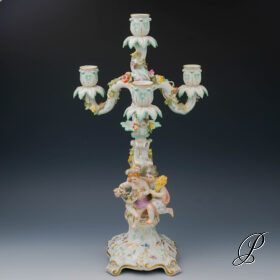 großer Figürlicher Leuchter Meissen 1.Wahl  "Frühling und Sommer"