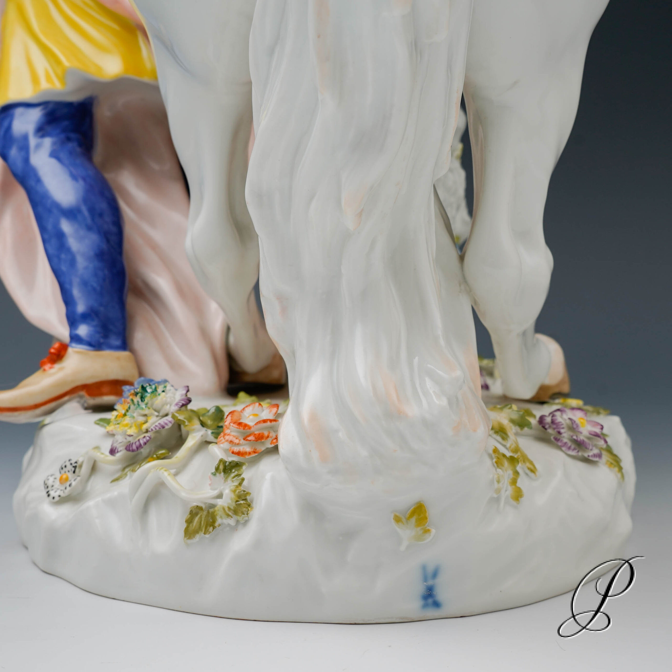 Meissen große Figurengruppe "Schimmel mit Mohr" – Bild 16