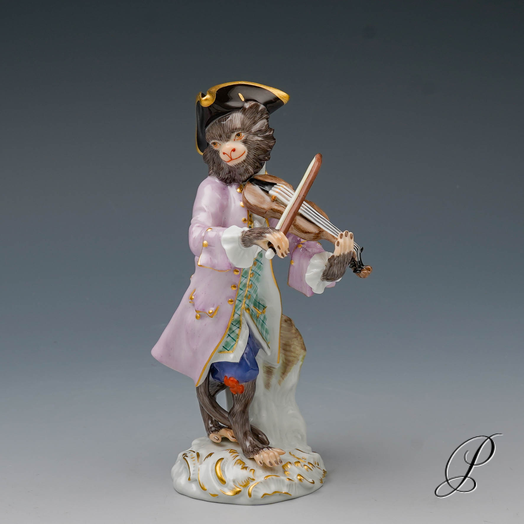 Figur Meissner Porzellan 1.Wahl Affe - Geiger