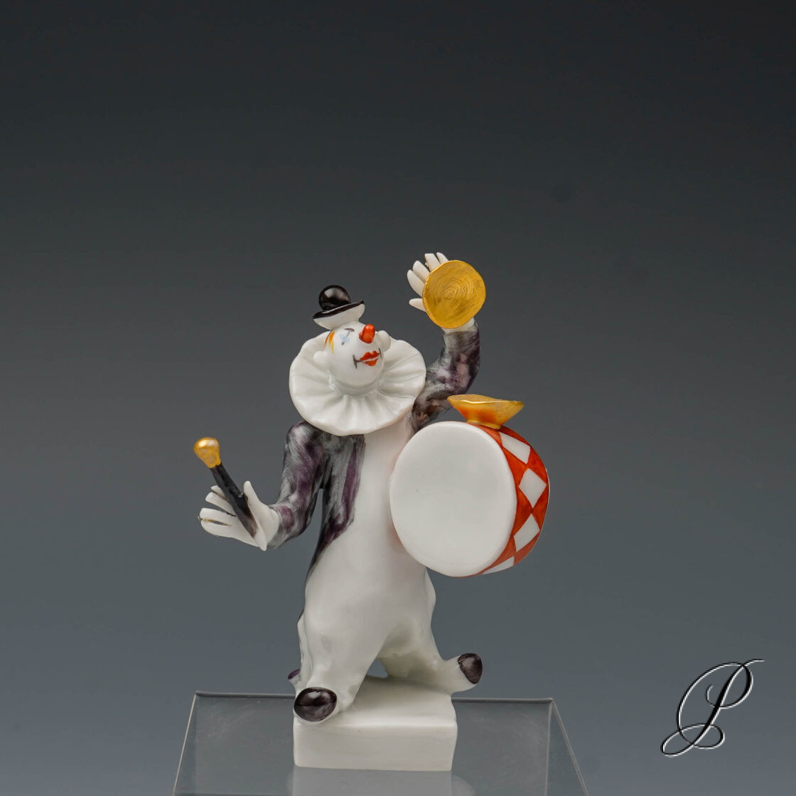Figur Meissen 1.Wahl Clown aus der Clownkapelle von Peter Strang