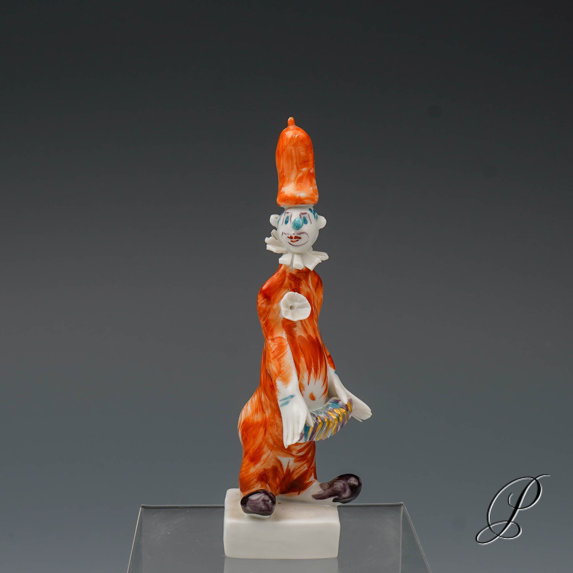 Figur Meissen 1.Wahl Clown aus der Clownkapelle von Peter Strang