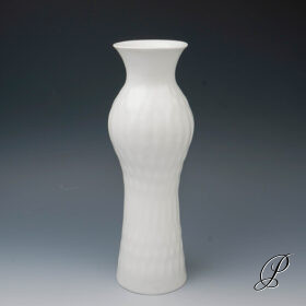 große moderne Vase Meissen Relief