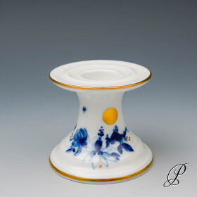 Leuchter Meissen 1.Wahl mit Blumenmalerei und Goldpunkten
