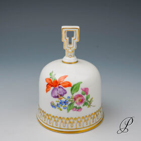 Tischglocke Meissen 1.Wahl im Dekor Blume3