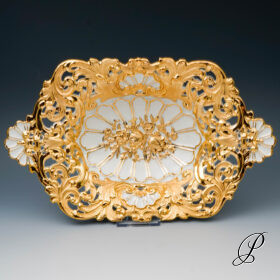 große Prunkschale Meissen um 1900 Jhd. Knaufzeit