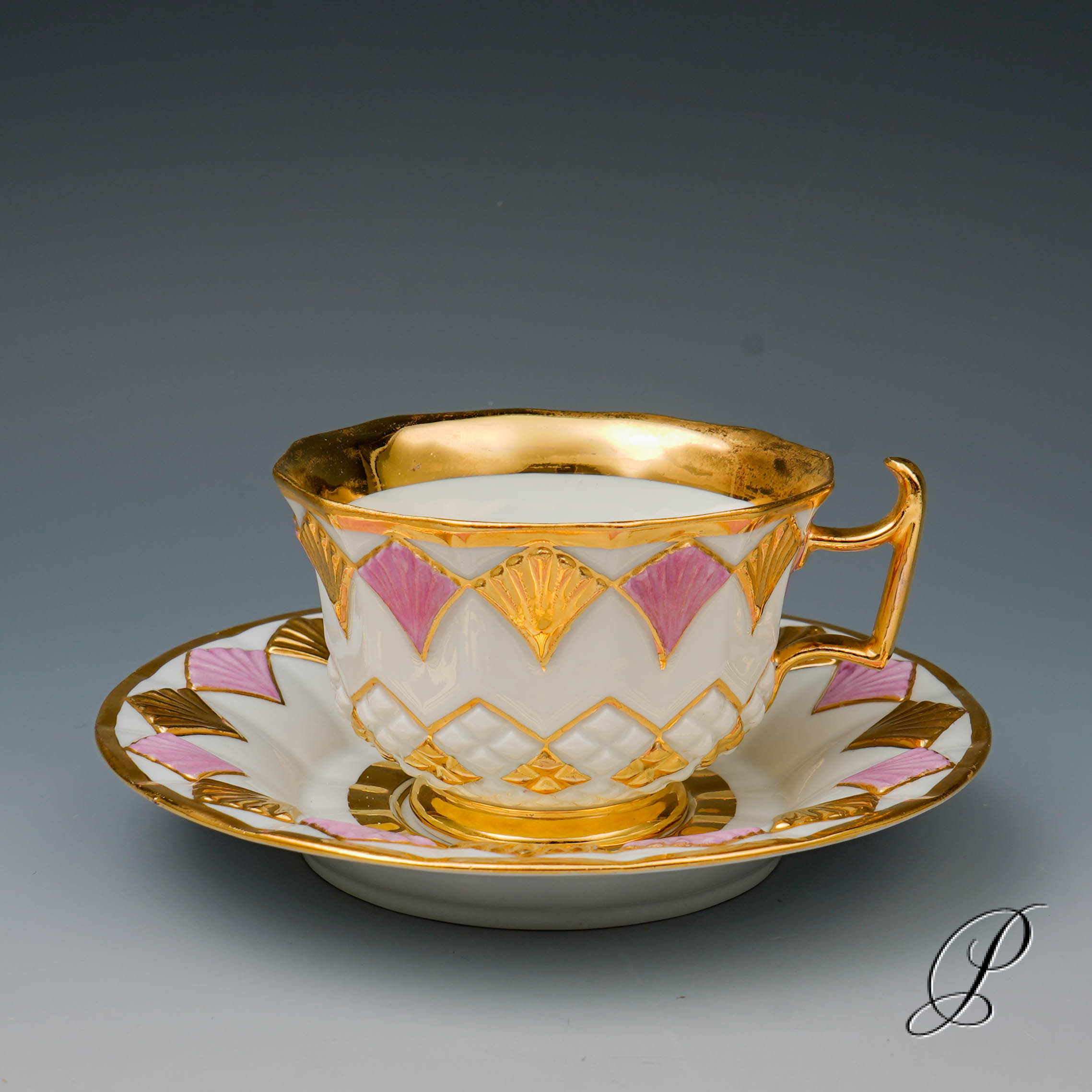 wunderschönes Prunkgedeck Meissen 1.Wahl um 1800 - Antiquität – Bild 2