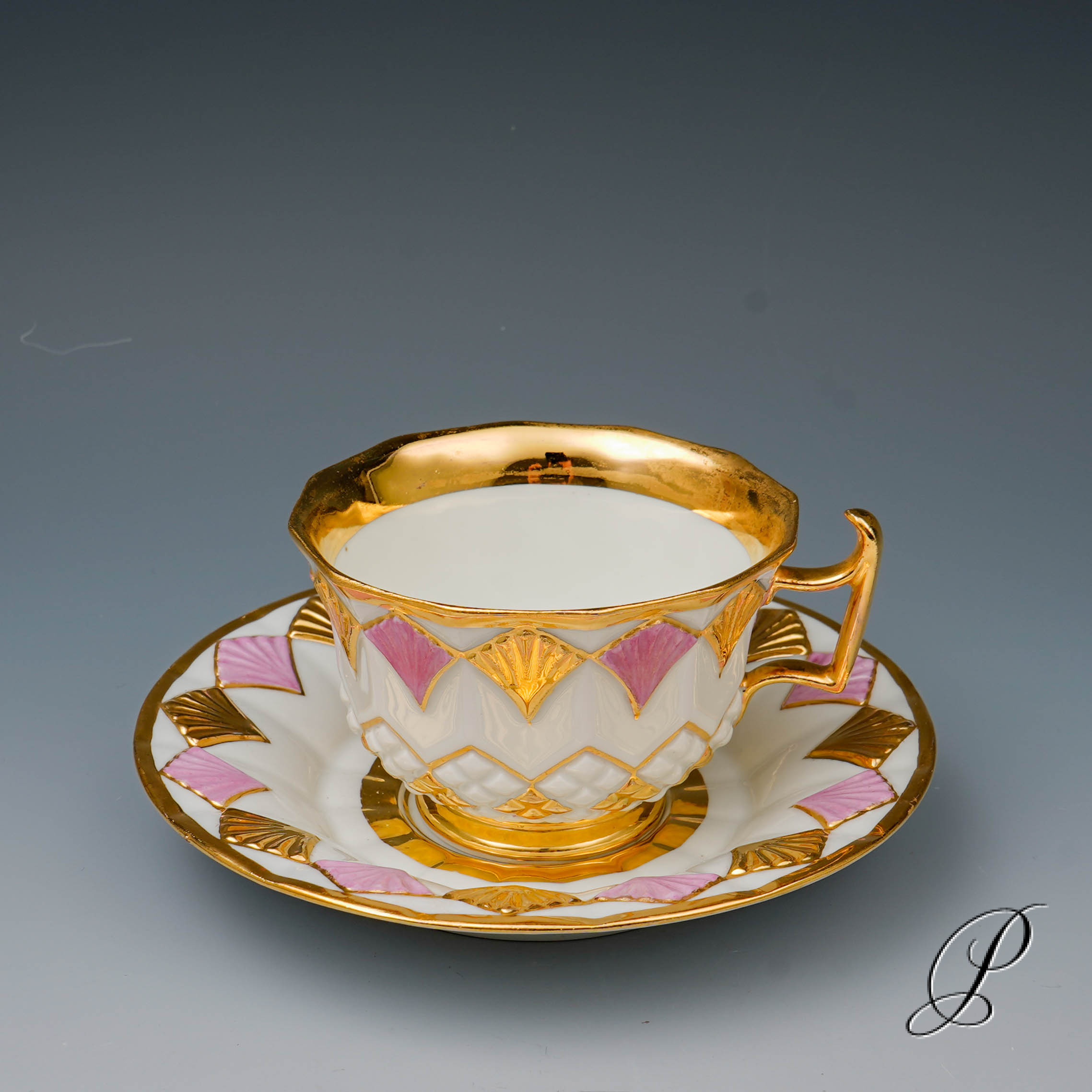 wunderschönes Prunkgedeck Meissen 1.Wahl um 1800 - Antiquität – Bild 3