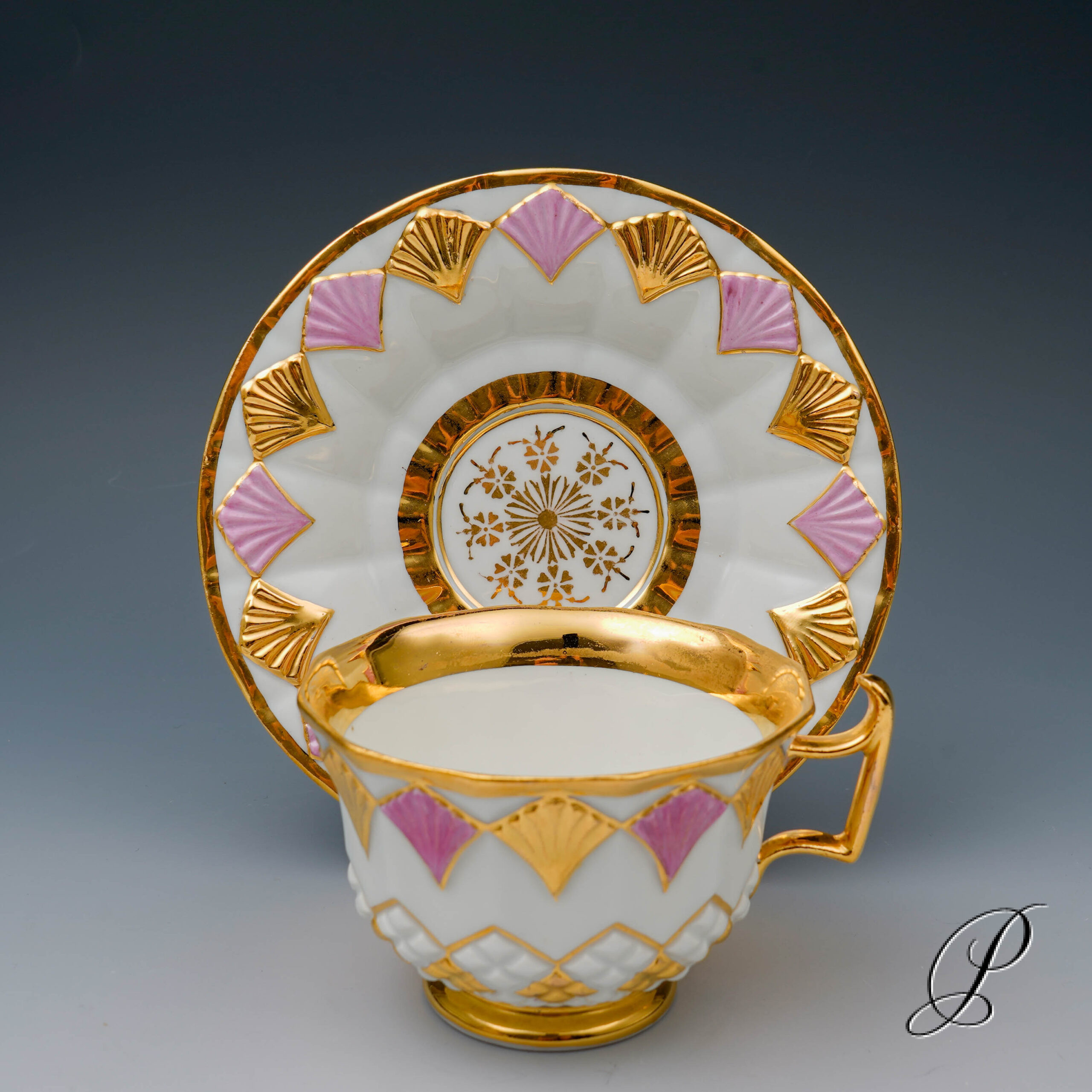 wunderschönes Prunkgedeck Meissen 1.Wahl um 1800 - Antiquität – Bild 5