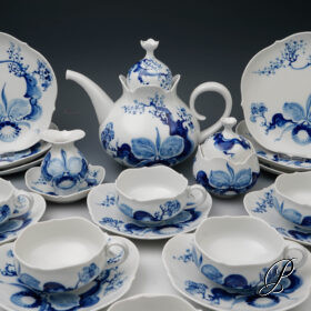 Teeservice Meissen im Dekor Orchidee auf Ast von Prof. Heinz Werner