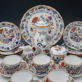 selten!!! Kaffeeservice Meissen buntes Zwiebelmuster