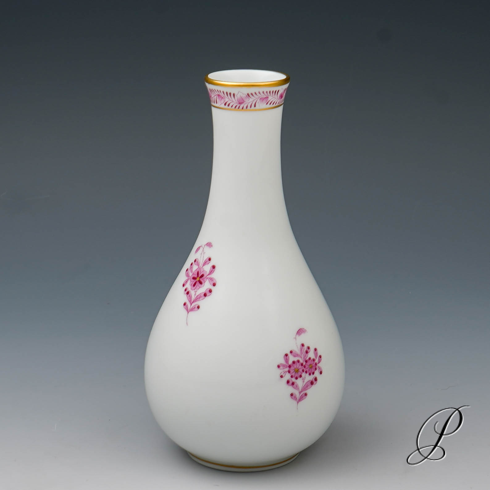 Herend Vase im Dekor Apponyi purpur – Bild 2