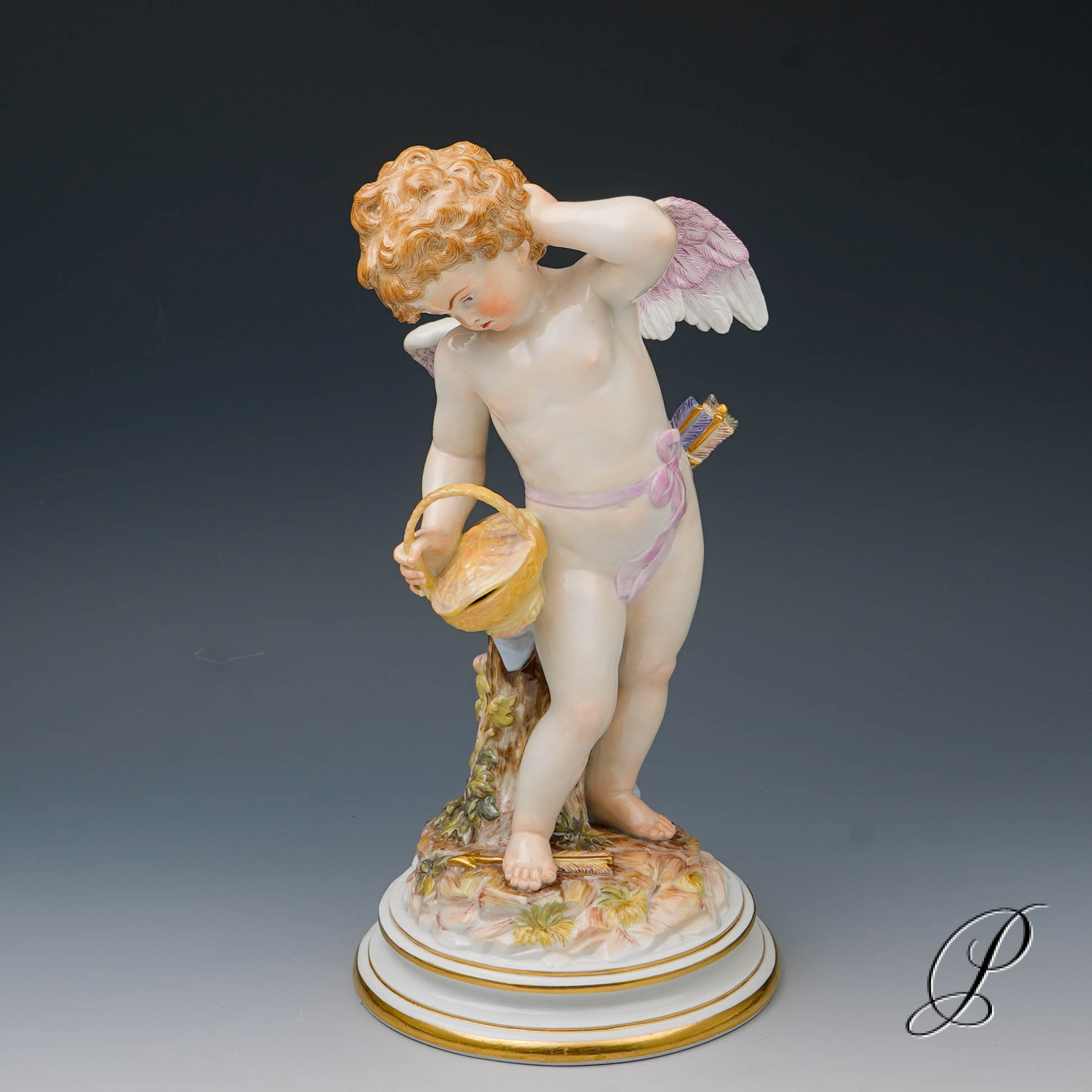 wunderschöner großer Putto Meissen 1.Wahl Knaufzeit um 1900 Jhd.