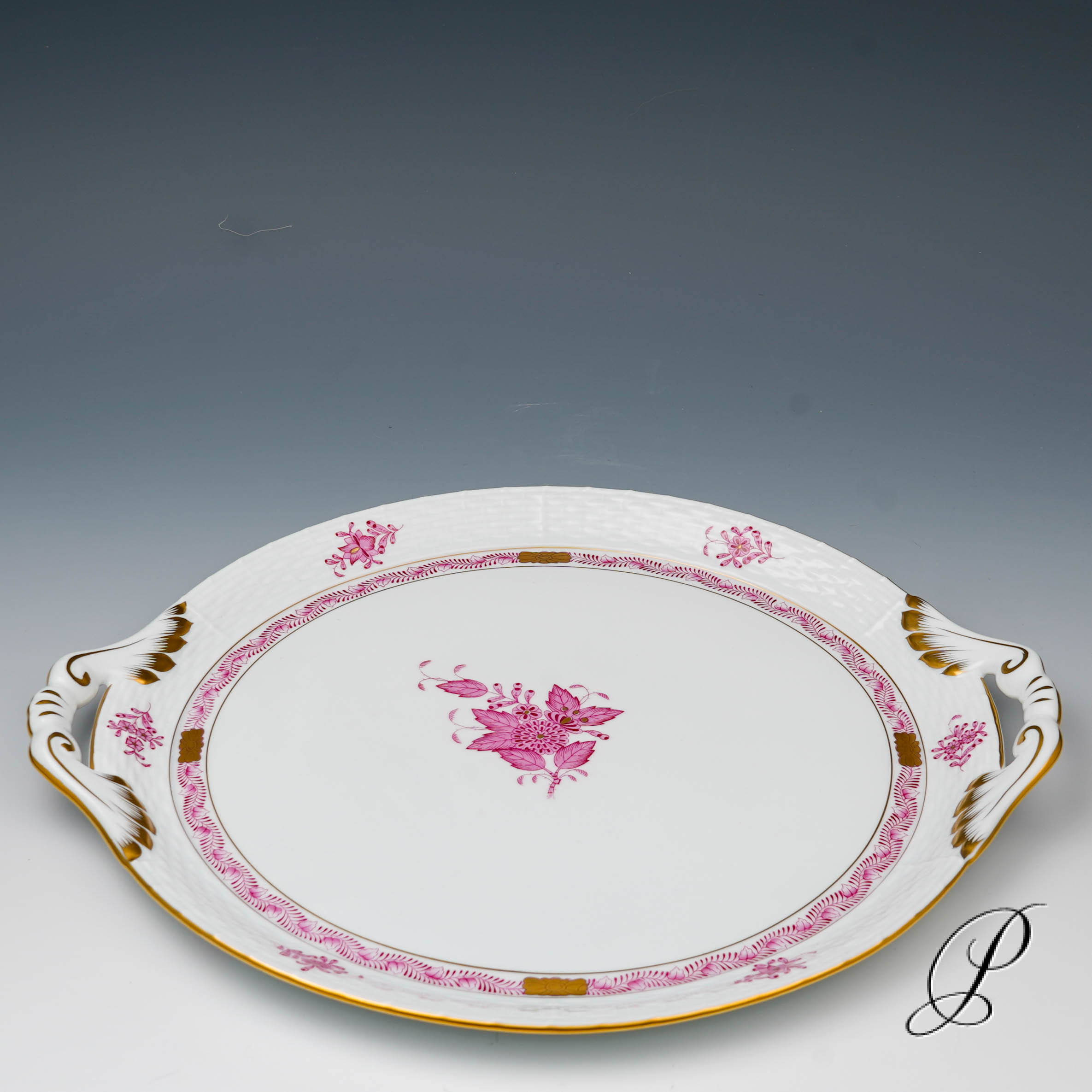 große Kuchenplatte Herend Apponyi purpur