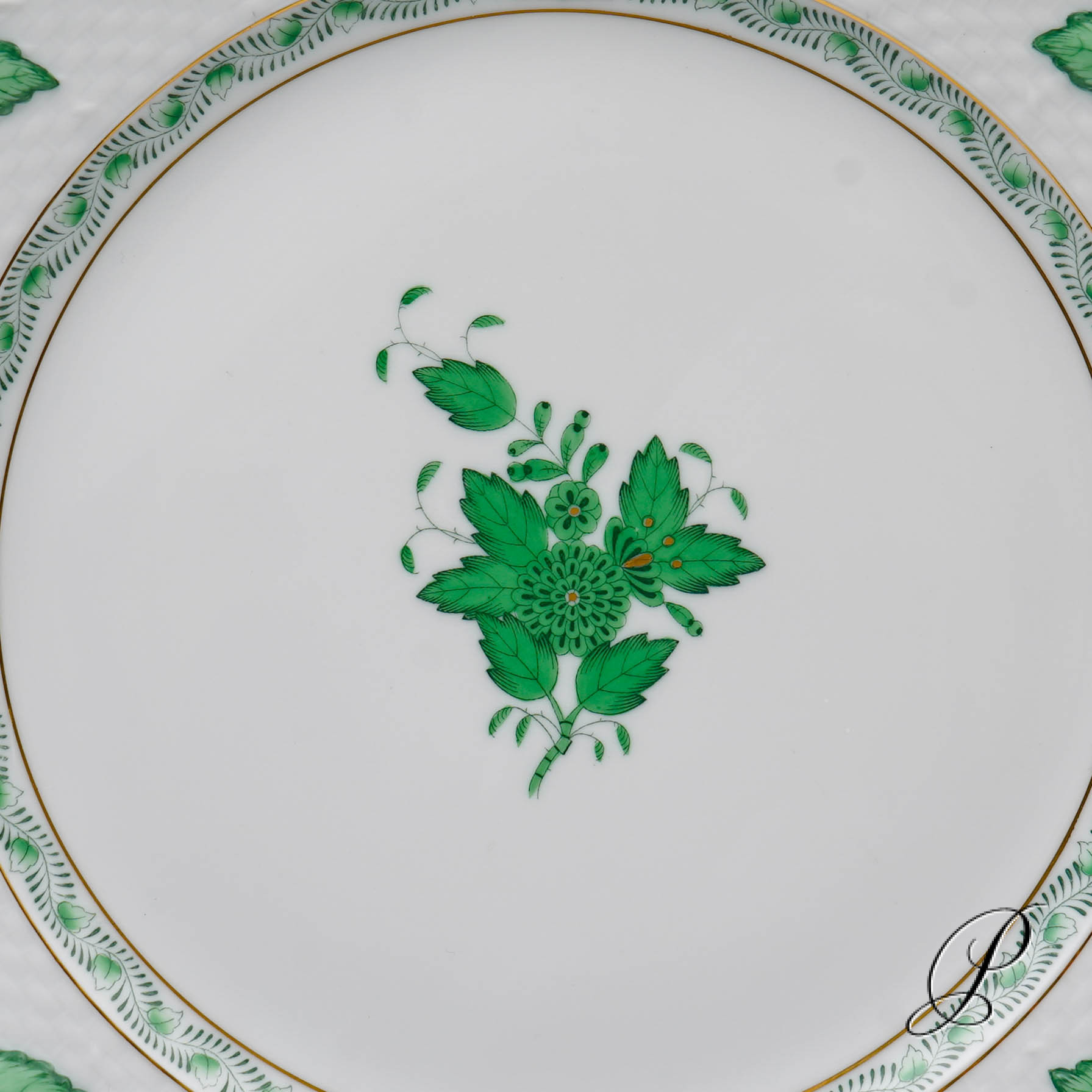 Kuchenplatte Herend Apponyi grün – Bild 5