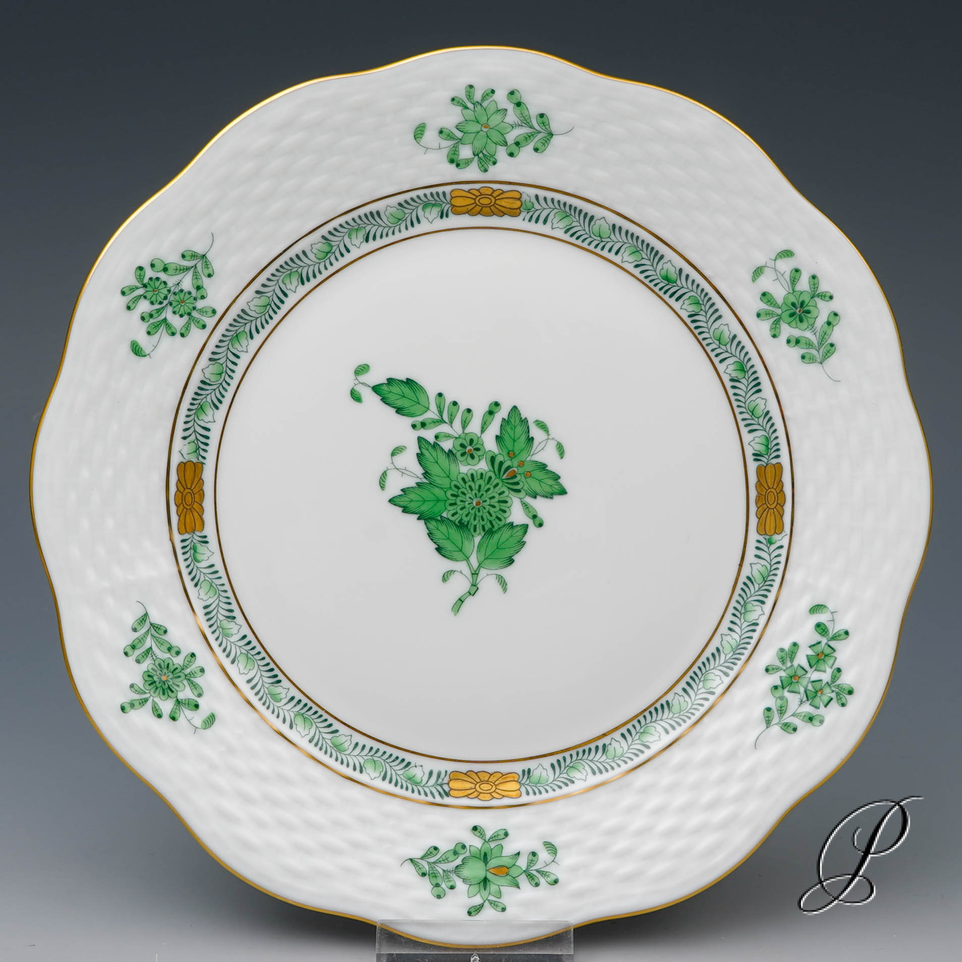 Kaffeegedeck Herend im Dekor Apponyi grün – Bild 6