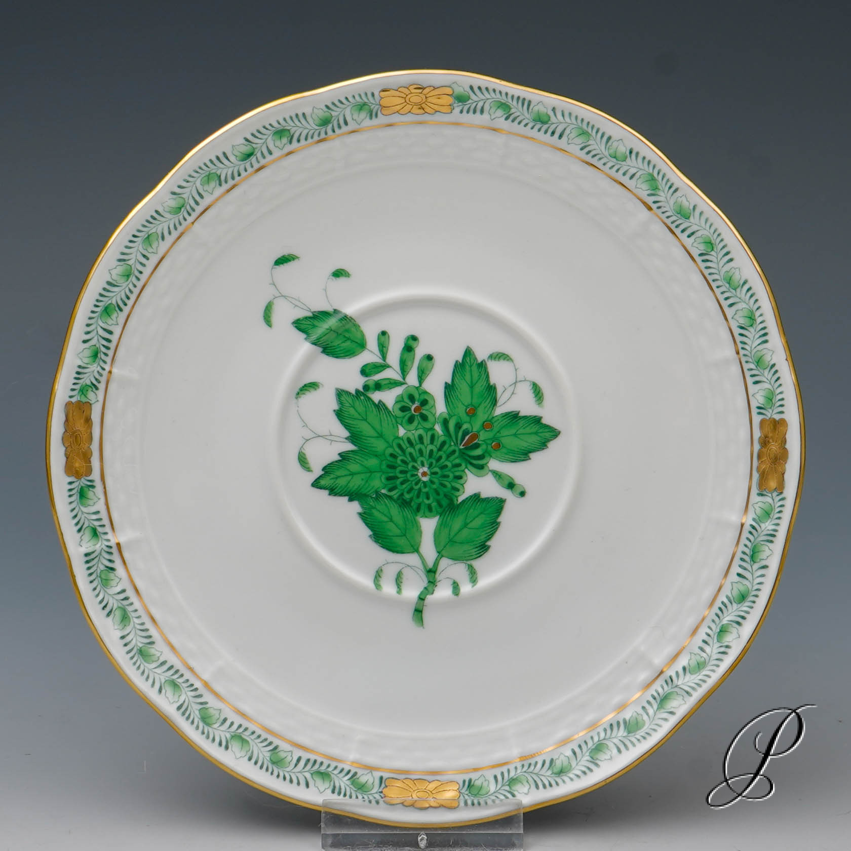 Suppengedecke Herend Apponyi grün – Bild 5