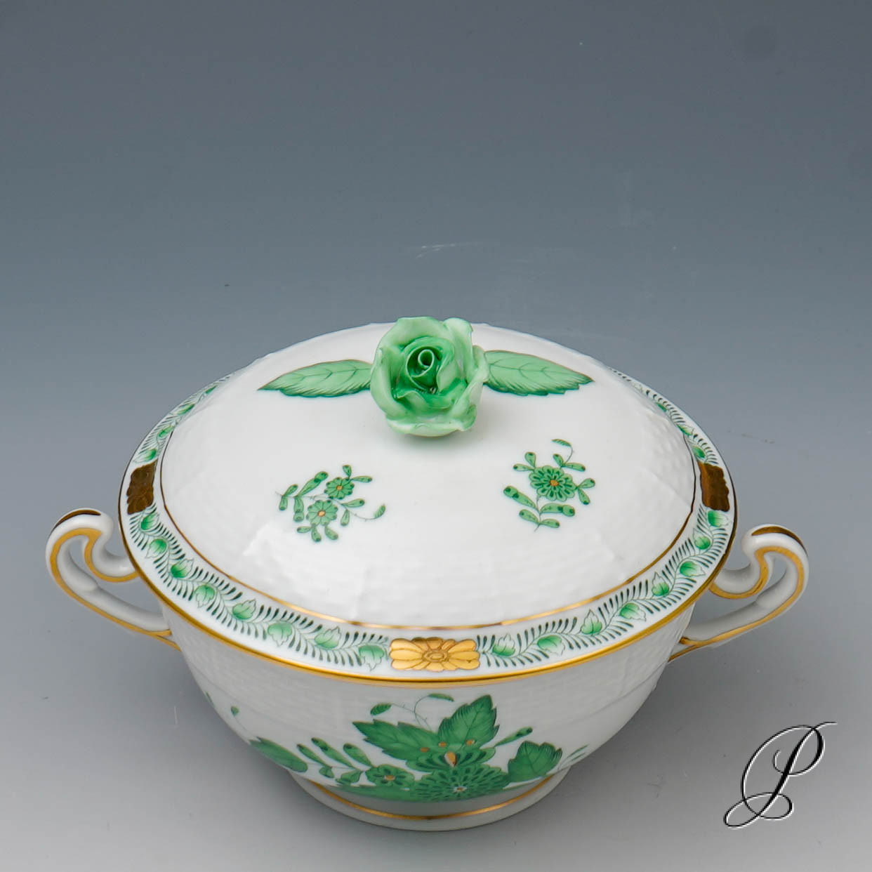 Suppengedecke Herend Apponyi grün – Bild 6