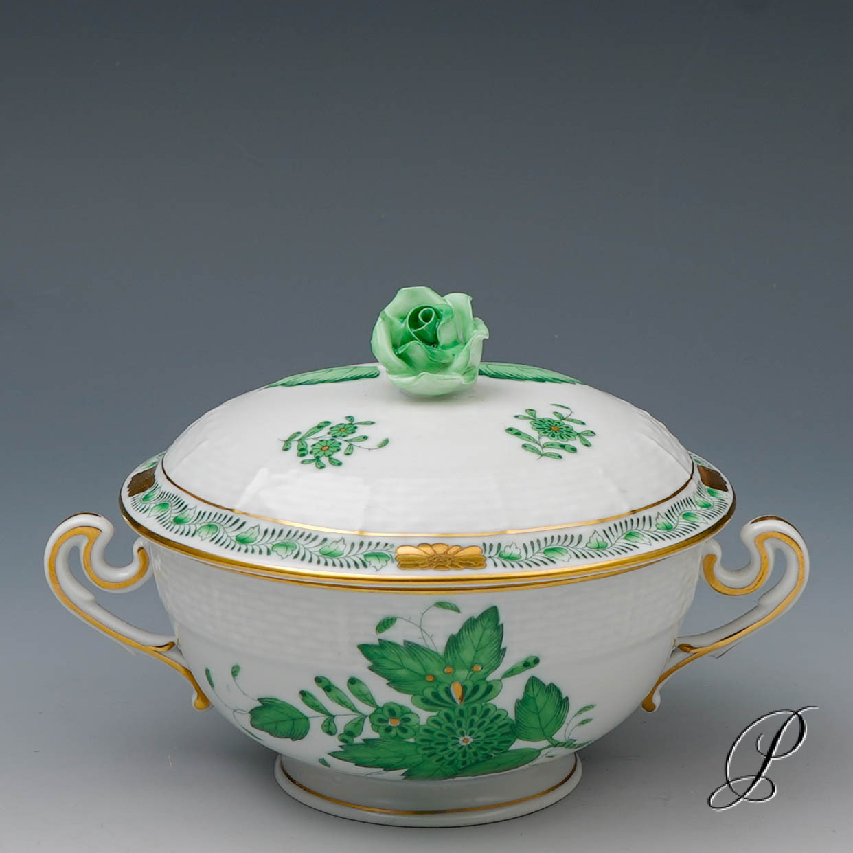 Suppengedecke Herend Apponyi grün – Bild 7