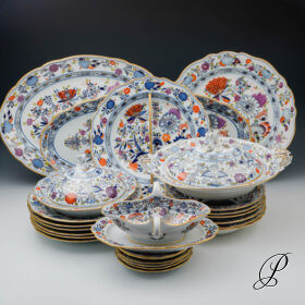 selten!!! Speiseservice Meissen buntes Zwiebelmuster