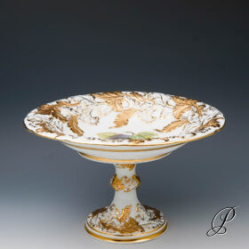 Prunkaufsatz Meissen Knaufzeit um 1880 mit Obstmalerei