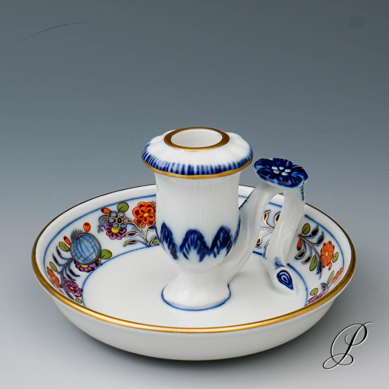 Leuchter Meissen Dekor Zwiebelmuster Royal-bunt – Bild 4