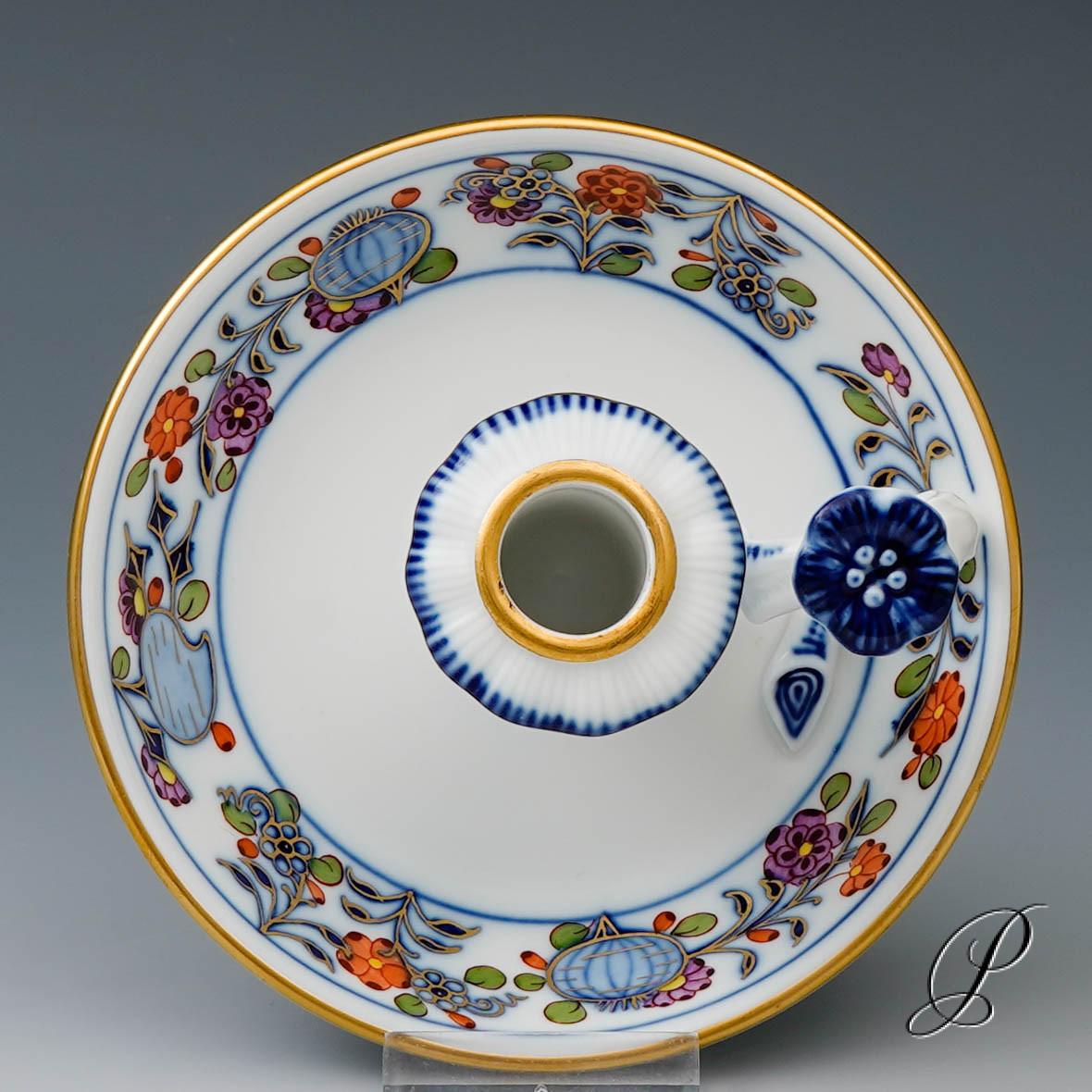 Leuchter Meissen Dekor Zwiebelmuster Royal-bunt – Bild 5