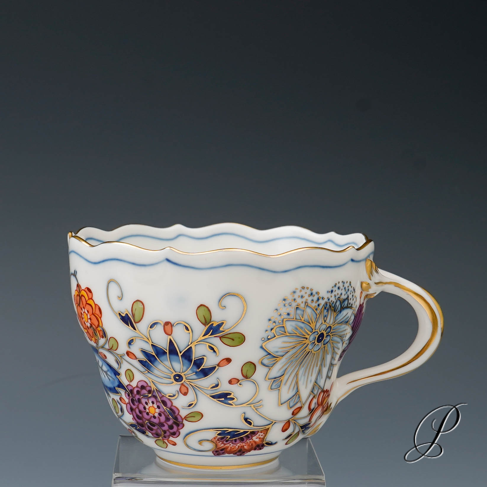 Kaffeegedeck Meissen buntes Zwiebelmuster – Bild 6