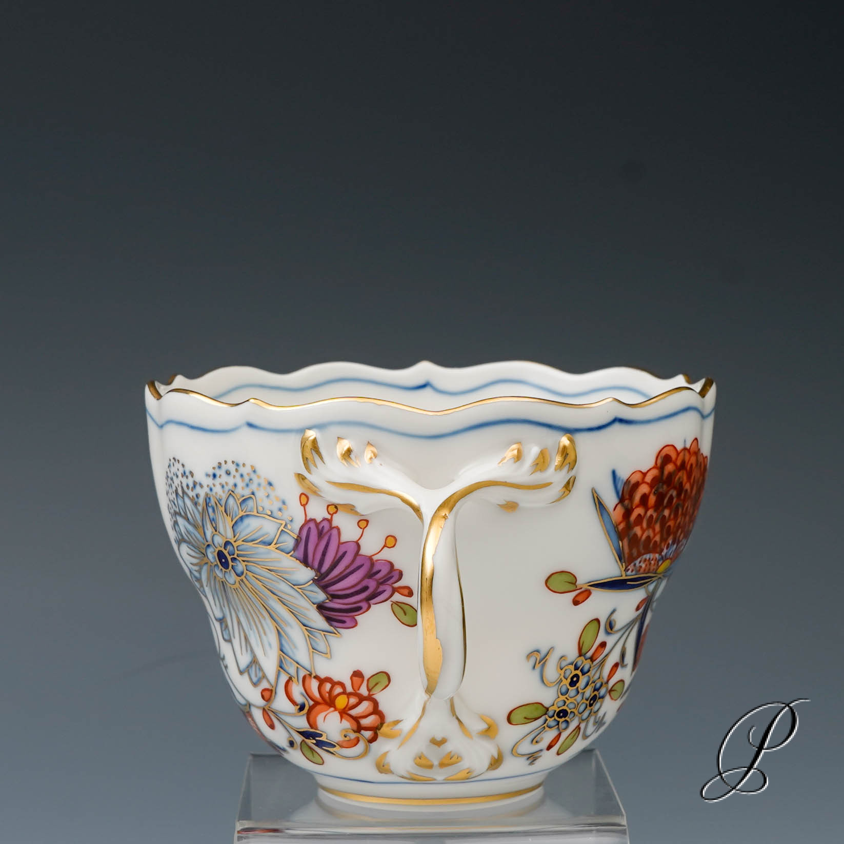 Kaffeegedeck Meissen buntes Zwiebelmuster – Bild 9