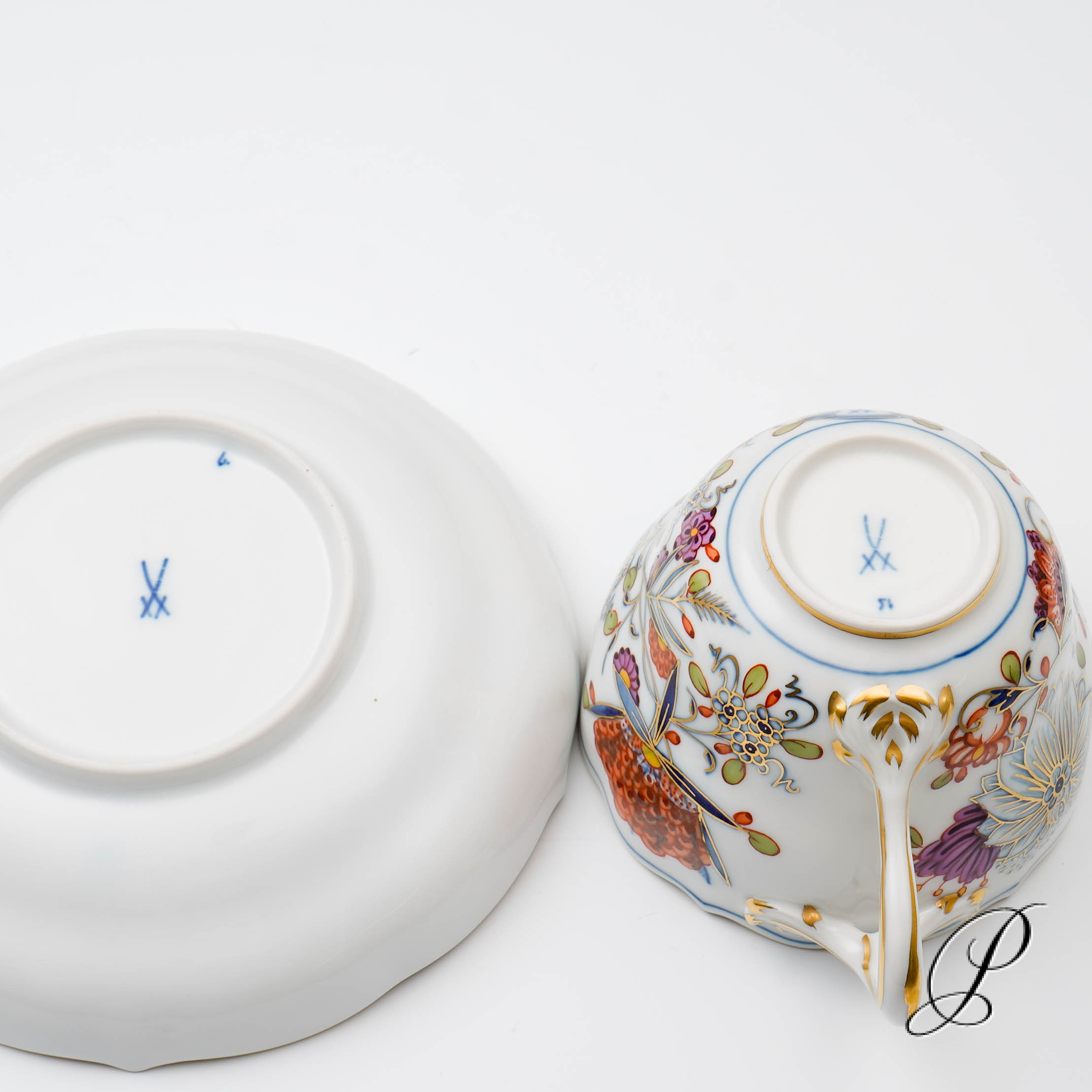 Kaffeegedeck Meissen buntes Zwiebelmuster – Bild 10