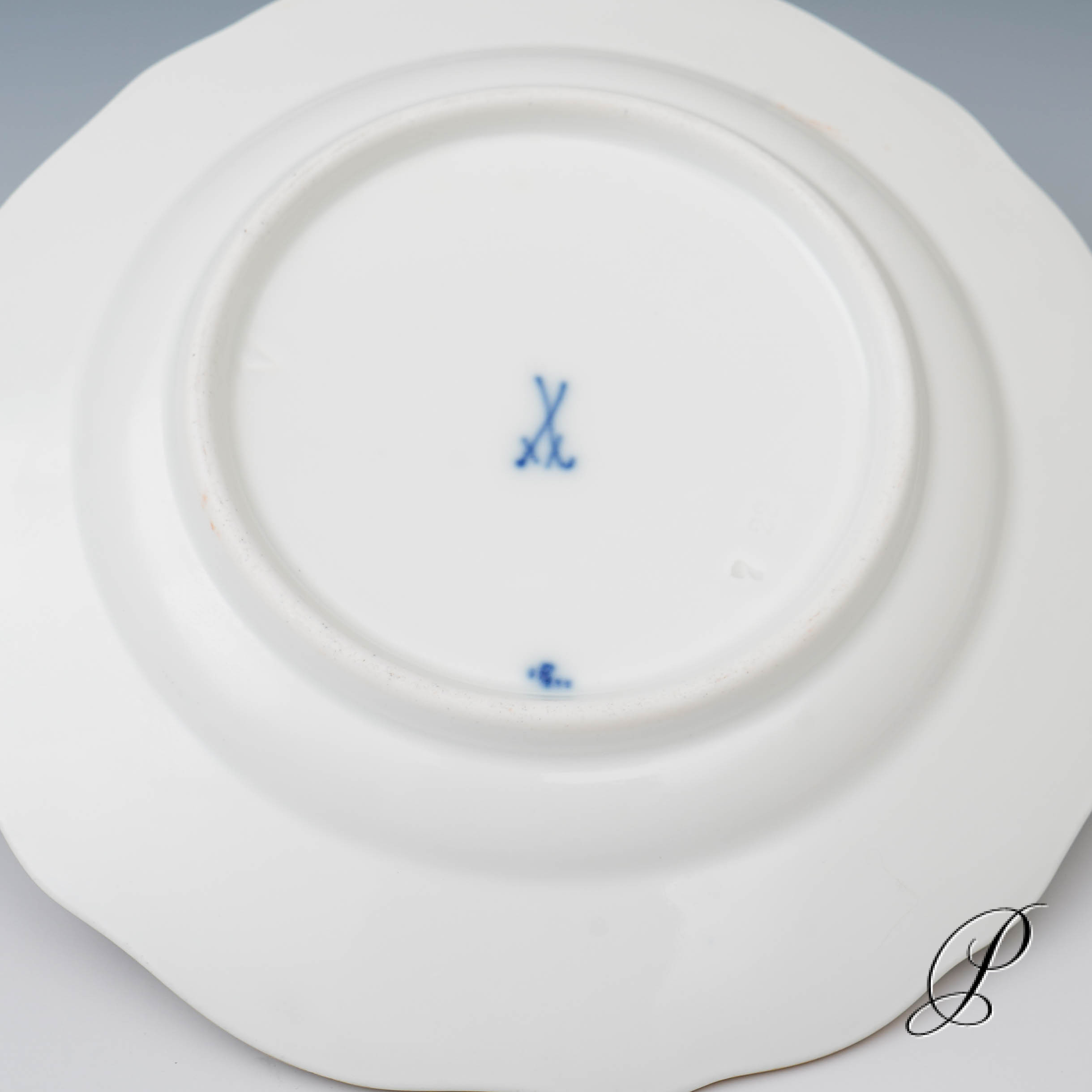 2 Dessert oder Gebäckteller Meissen um 1900 Jhd. im Dekor buntes Zwiebelmuster – Bild 4