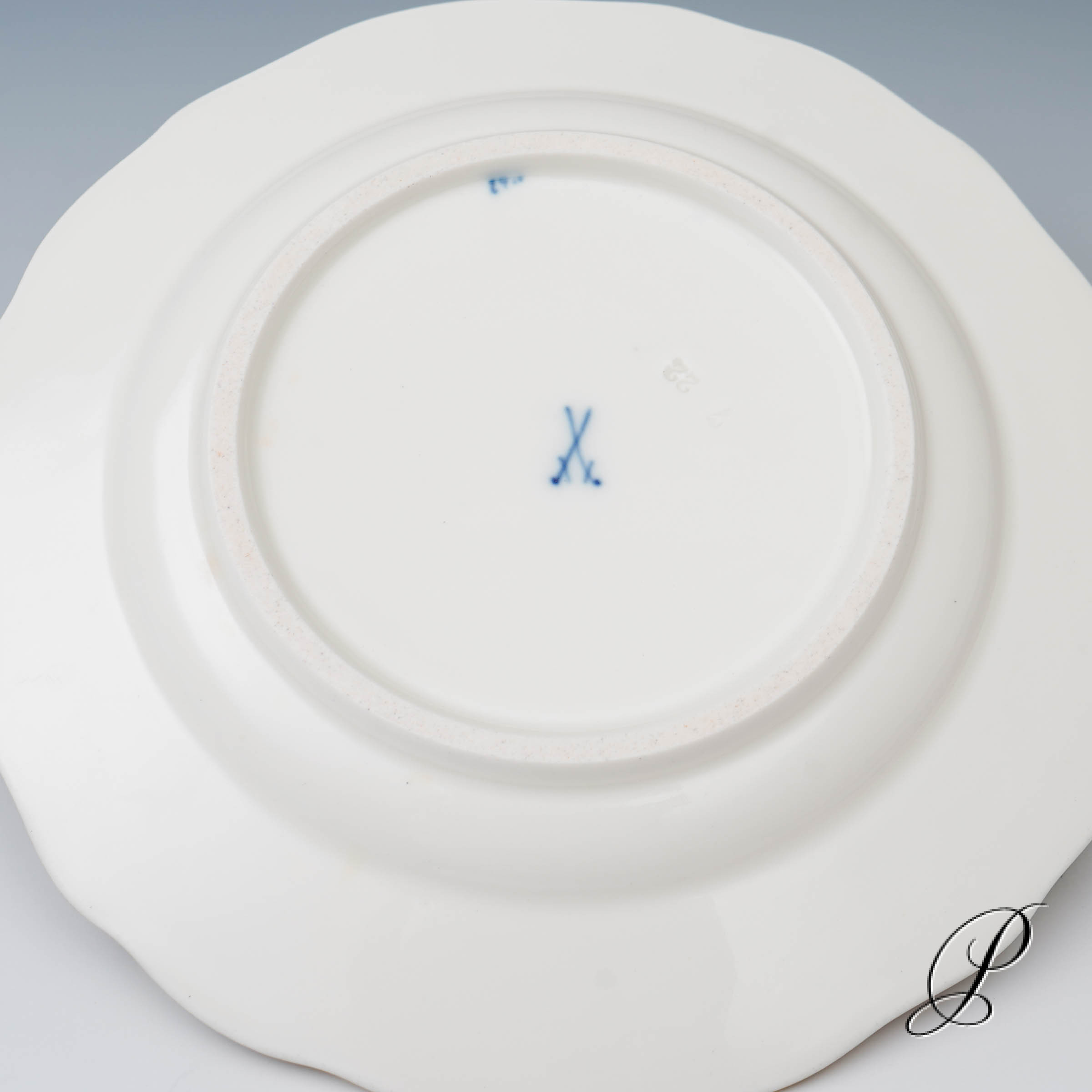 2 Dessert oder Gebäckteller Meissen um 1900 Jhd. im Dekor buntes Zwiebelmuster – Bild 6