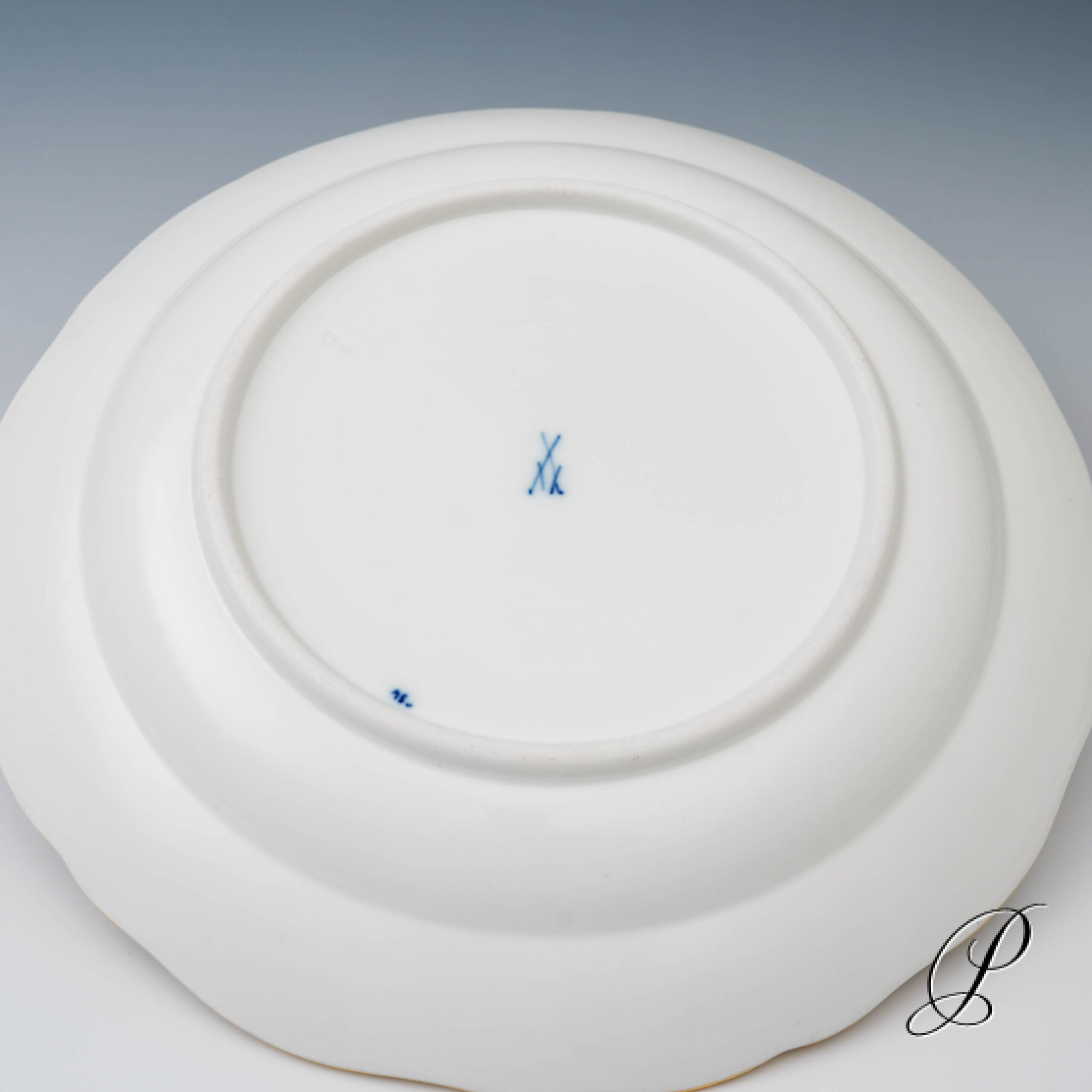 4 Vorspeiseteller oder Abendbrotteller Meissen im Dekor buntes Zwiebelmuster – Bild 6