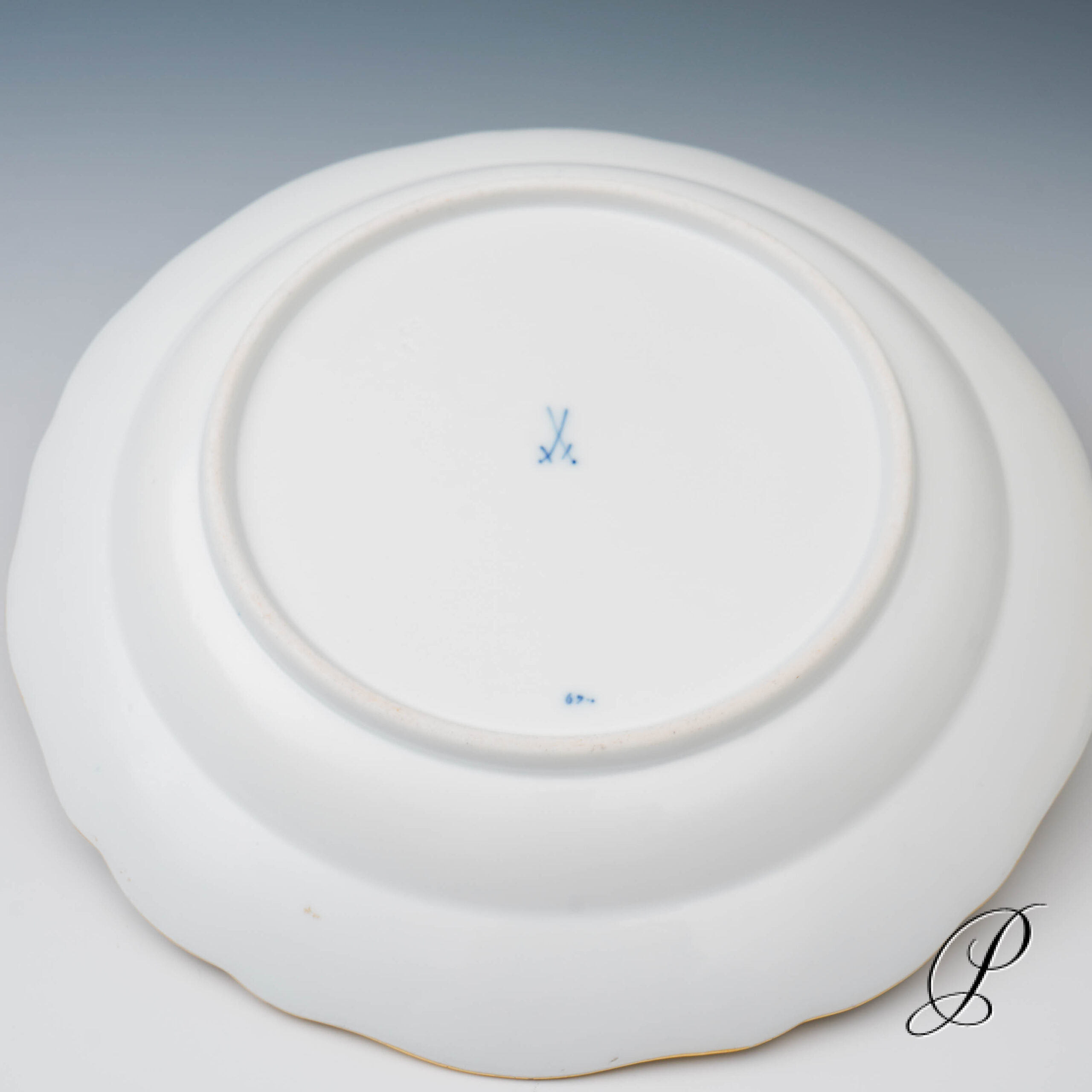 4 Vorspeiseteller oder Abendbrotteller Meissen im Dekor buntes Zwiebelmuster – Bild 8