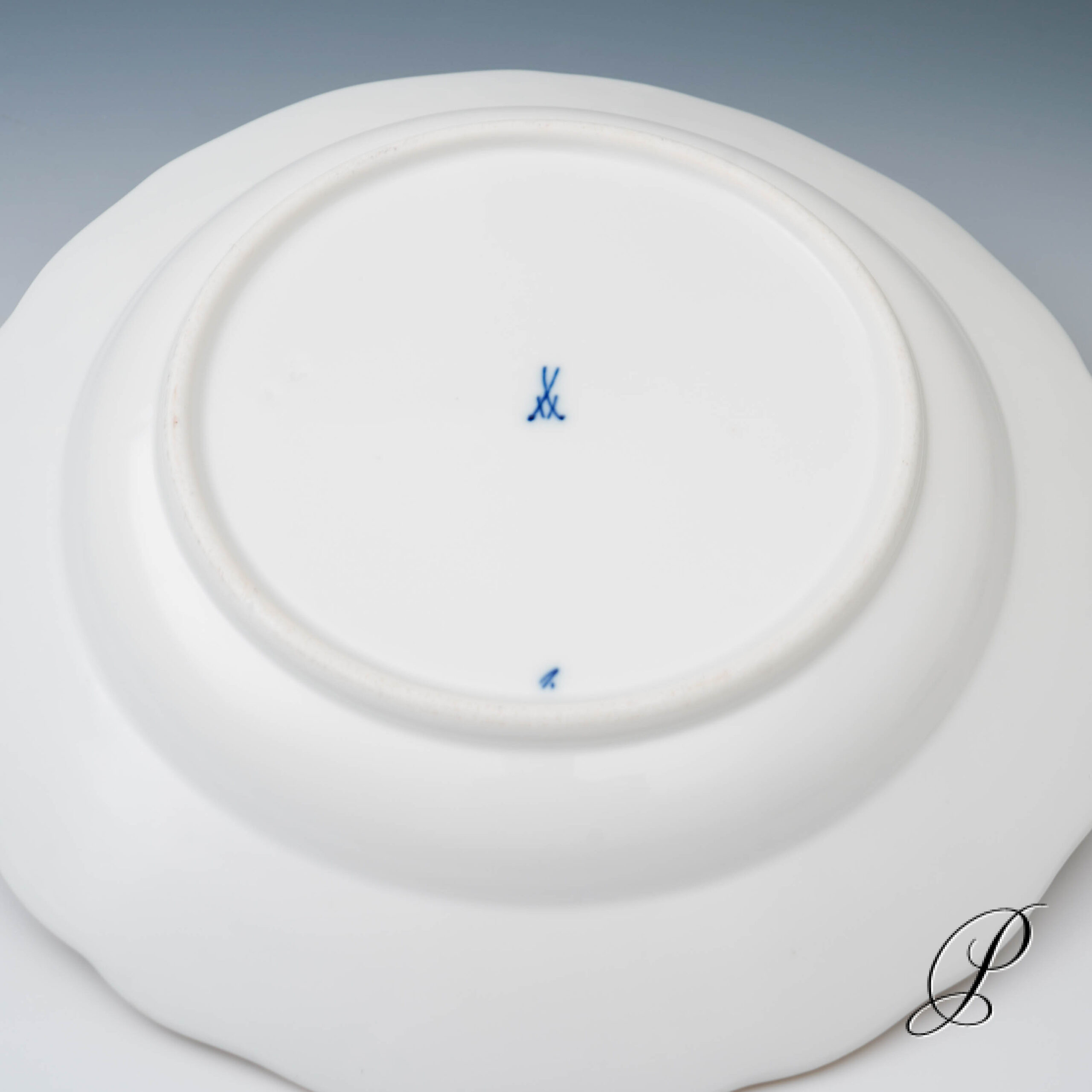 3 Speiseteller Meissen um 1860 Jhd. im Dekor buntes Zwiebelmuster – Bild 3