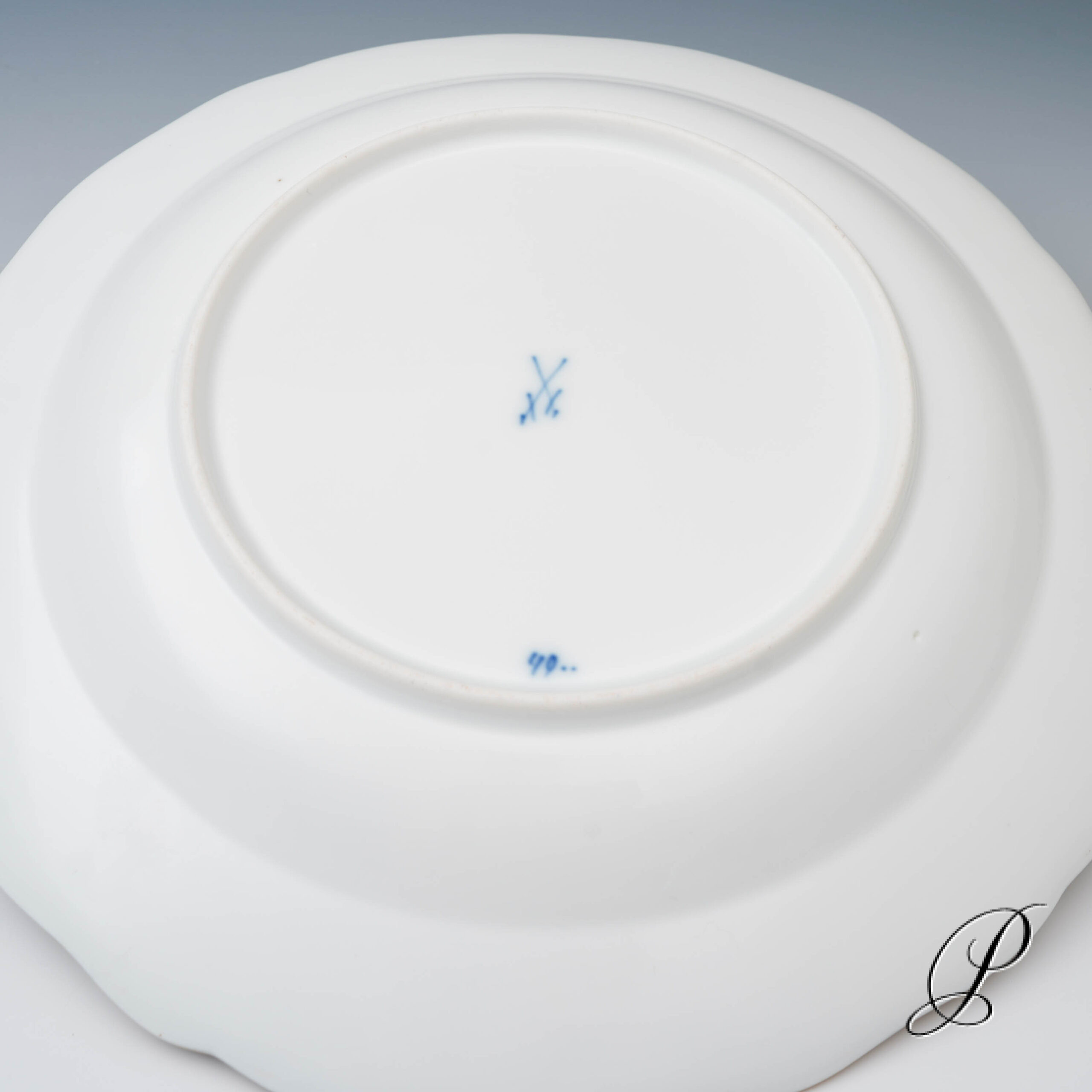 3 Speiseteller Meissen um 1860 Jhd. im Dekor buntes Zwiebelmuster – Bild 7