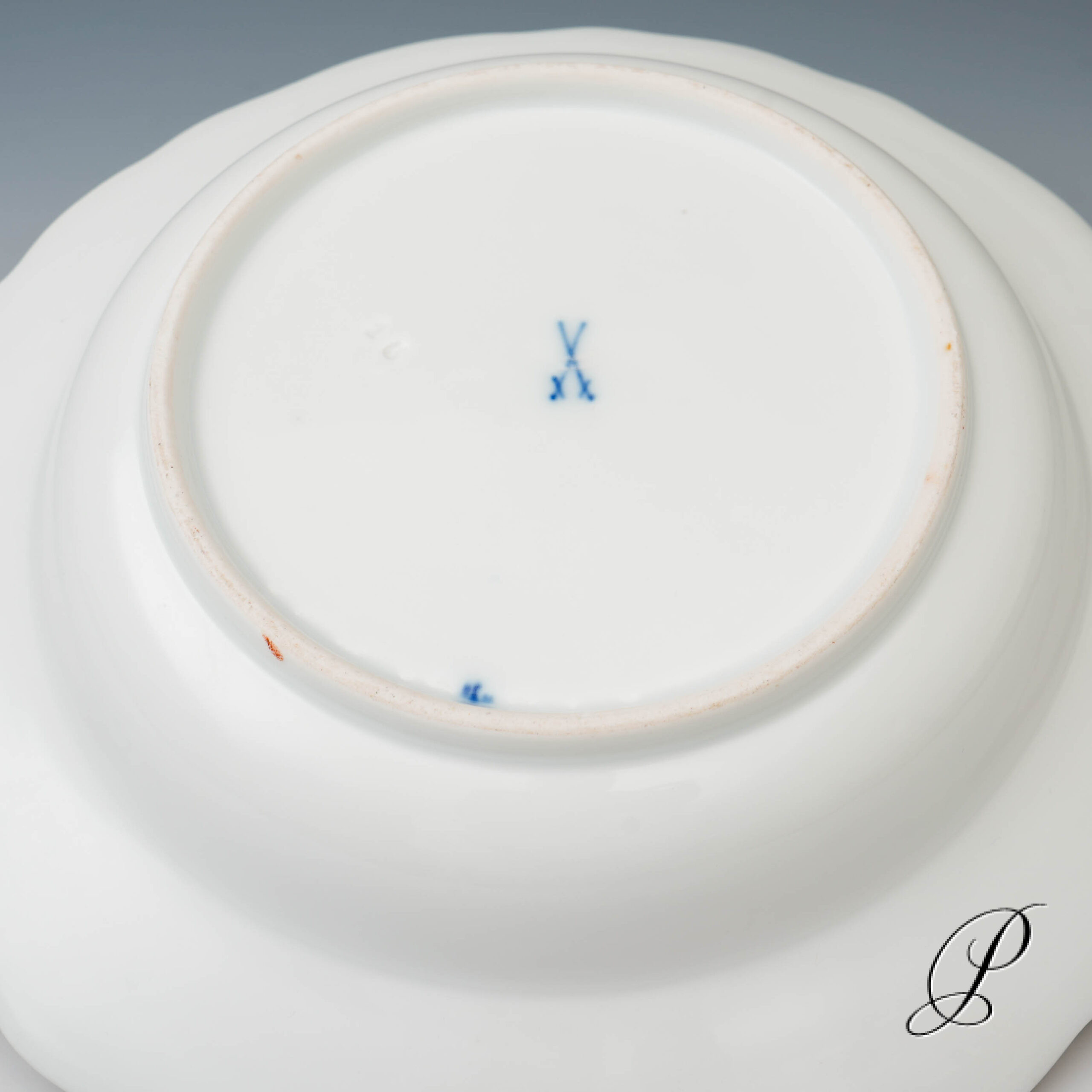 4 Suppenteller Meissen um 1860 Jhd. im Dekor buntes Zwiebelmuster – Bild 5