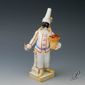Figur Meissen Pulcinella aus der Italienische Komödie