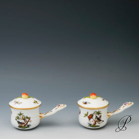 2 Creme Brulee oder auch Bouillontassen Herend Rothschild