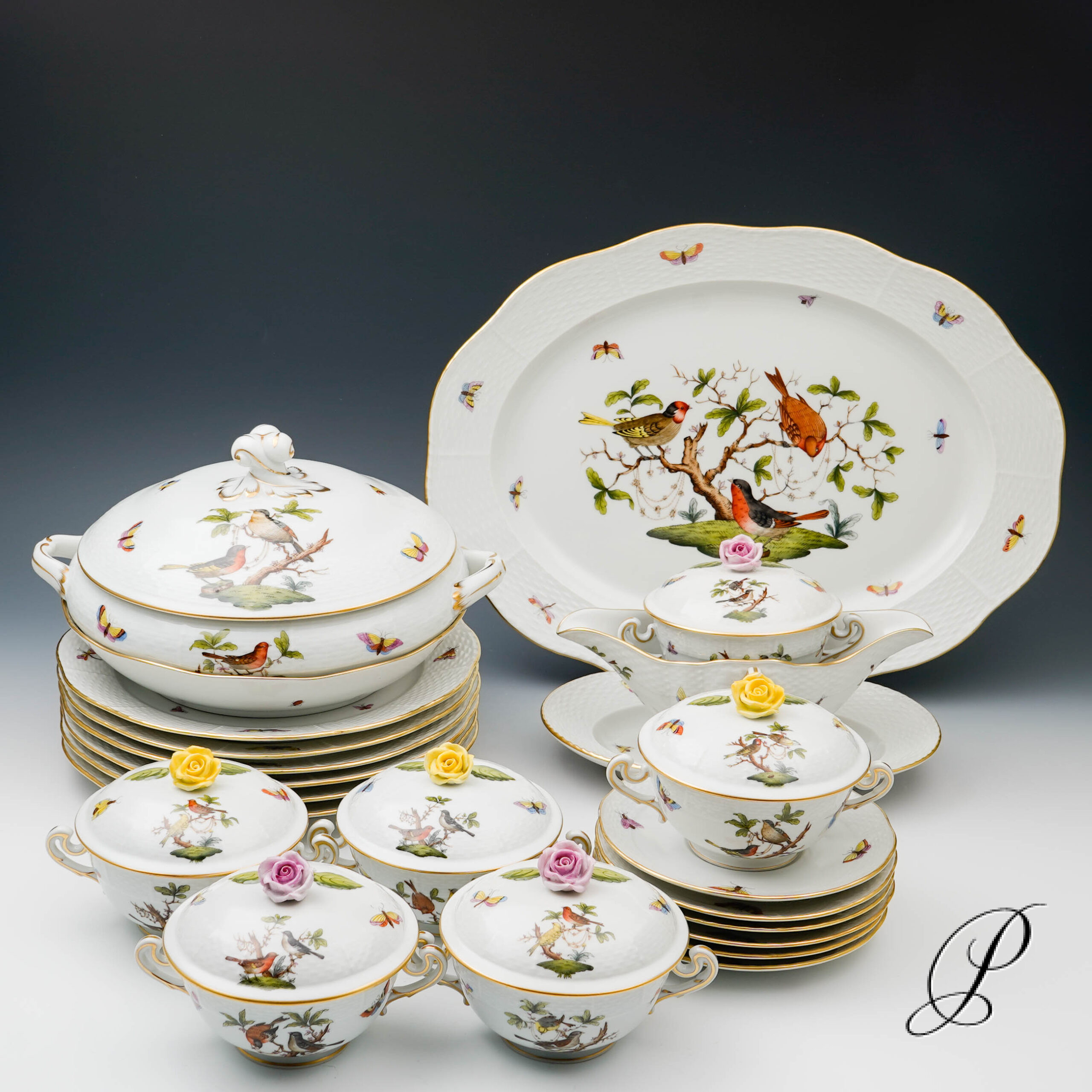 Speiseservice Herend Rothschild für 6 Personen