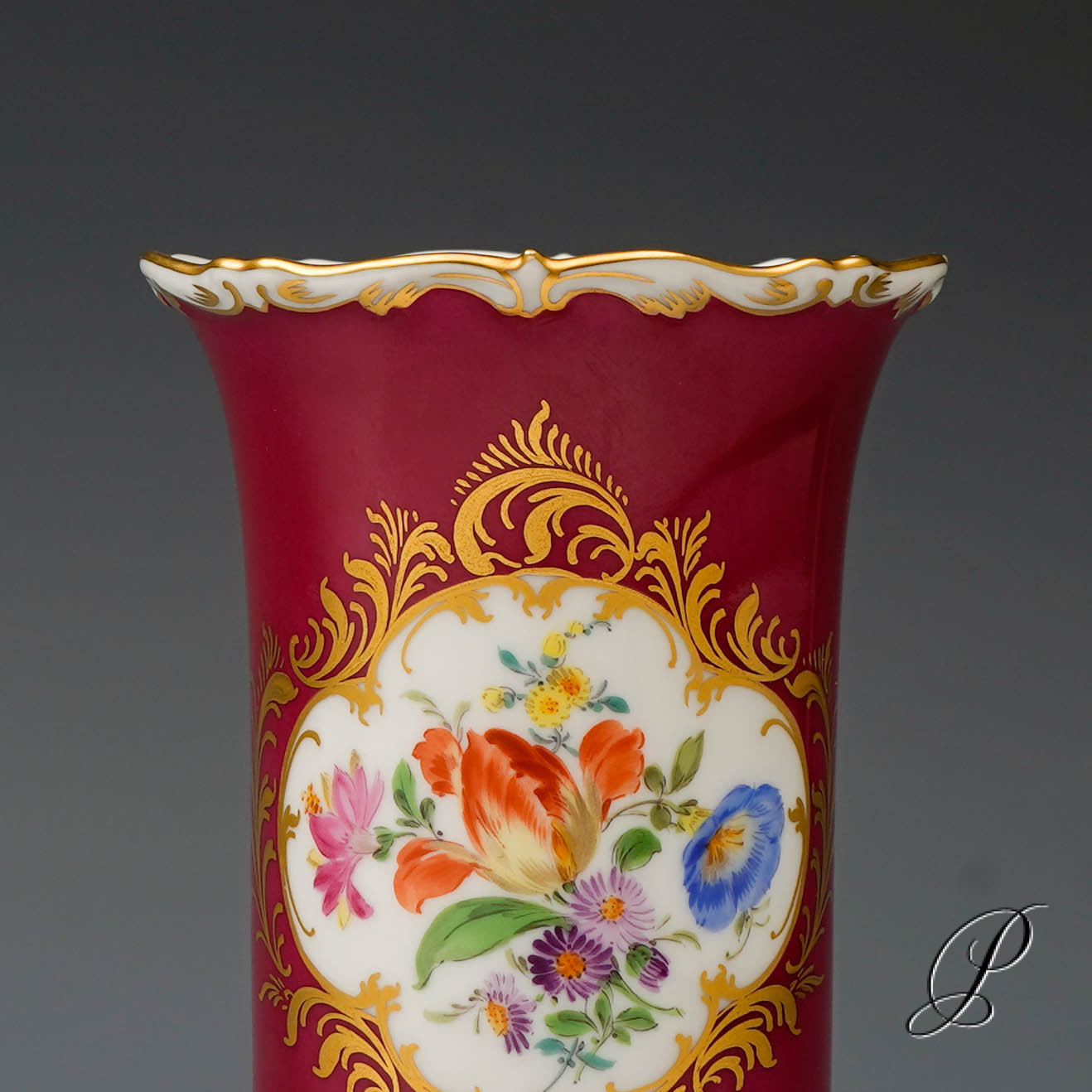 wunderschöne Füßchenvase Meissen – Bild 3