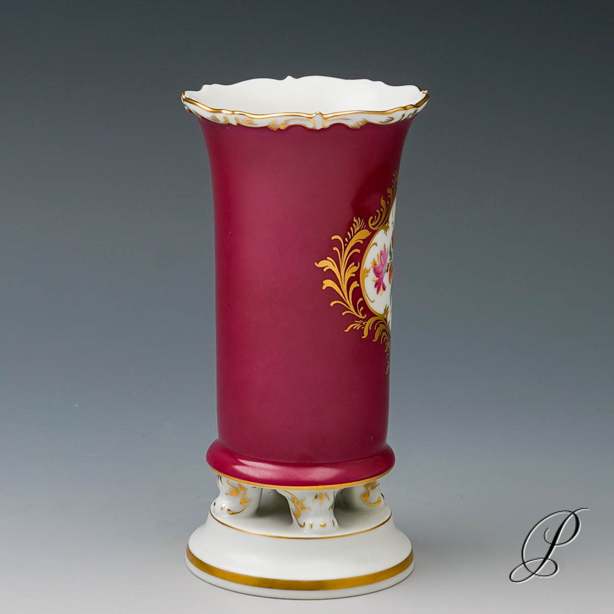 wunderschöne Füßchenvase Meissen – Bild 6